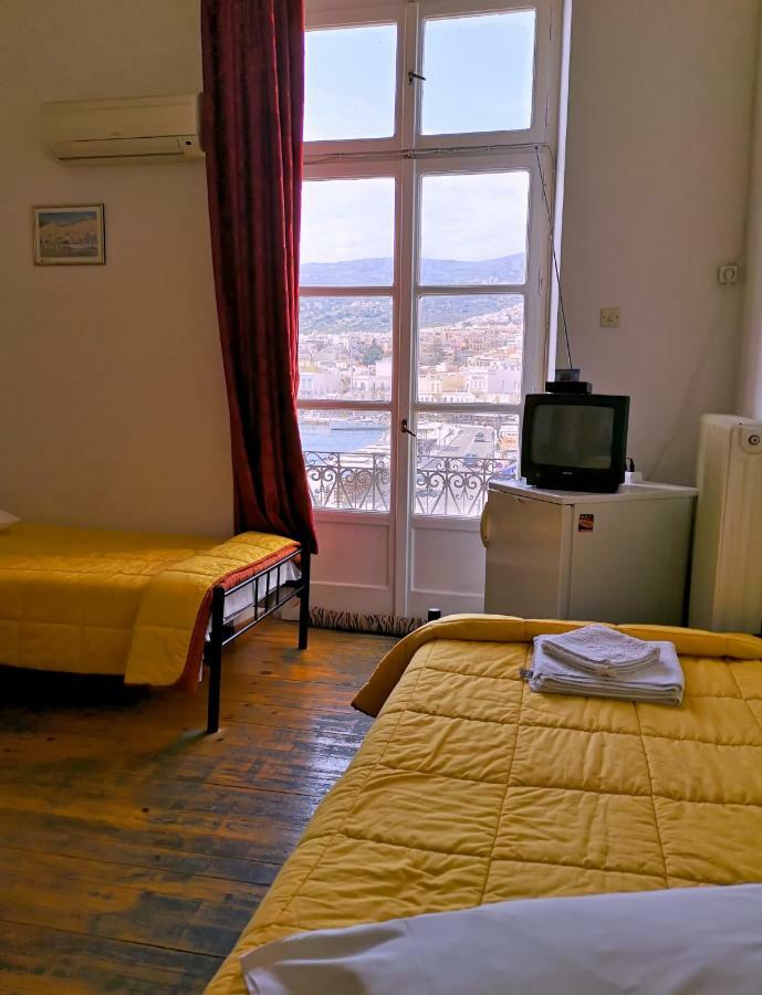 Kymata Hotel Ermoupoli Bagian luar foto